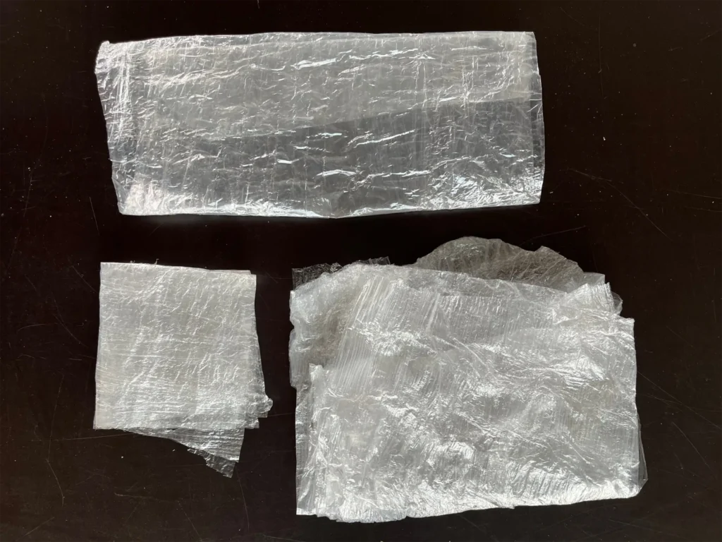 Füllmaterial aus gebrauchten Palettenfolien