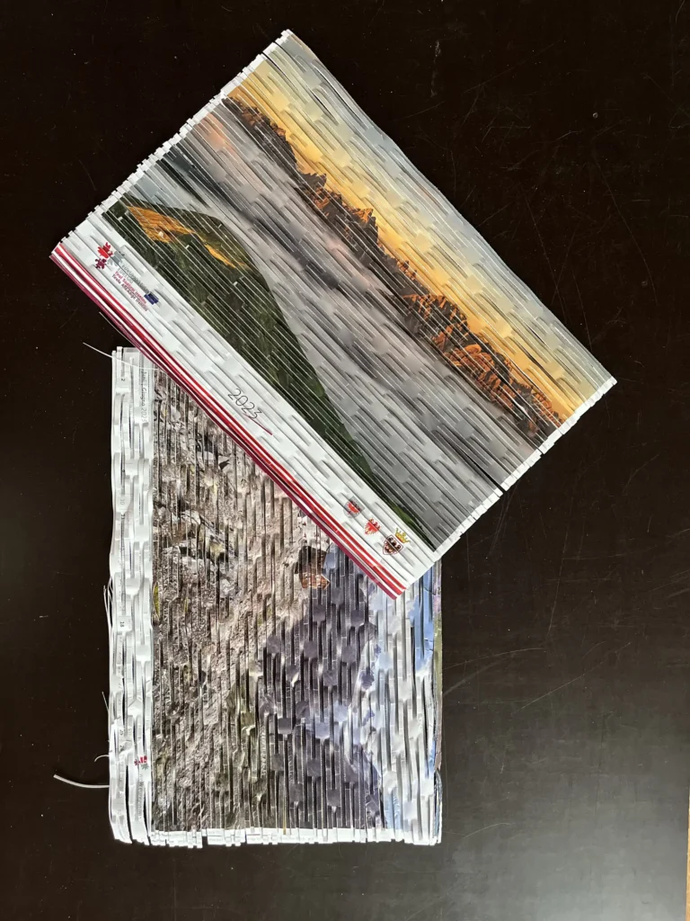 Kalender vom Vorjahr als Füllmaterial