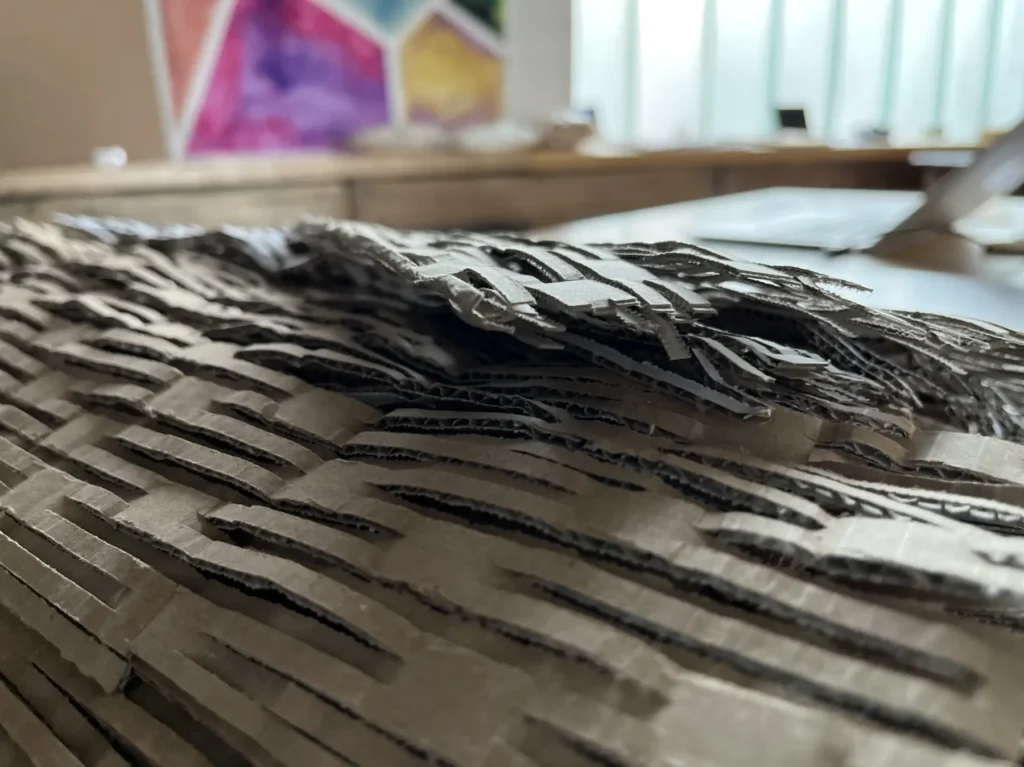 Wabenshredder_Altkarton_nahe quer